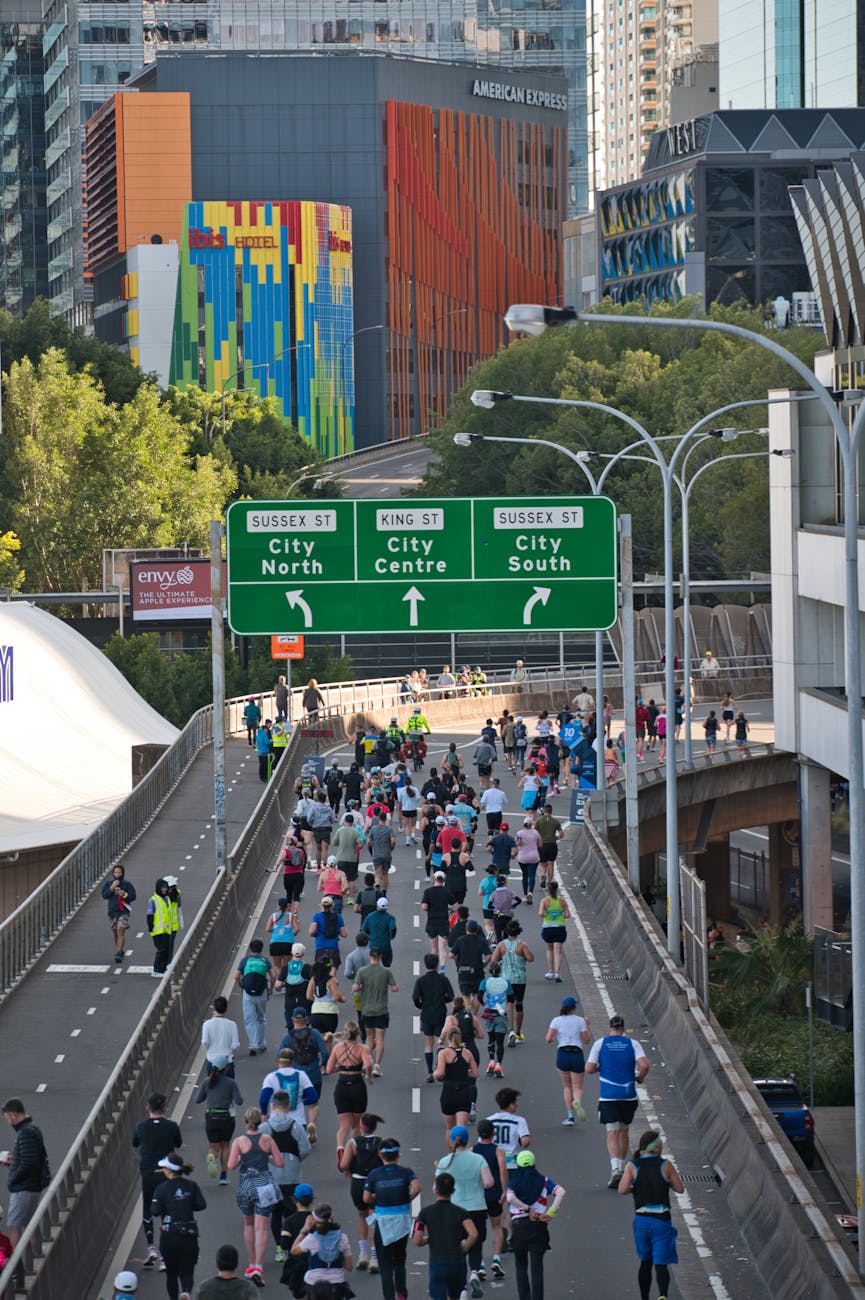 vibrant city marathon in sydney australia